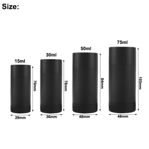 15g 30g 50g 75g biodegradable plastic rotating empty deodorant bottles deodorant stick bottle deodorant bottle container
