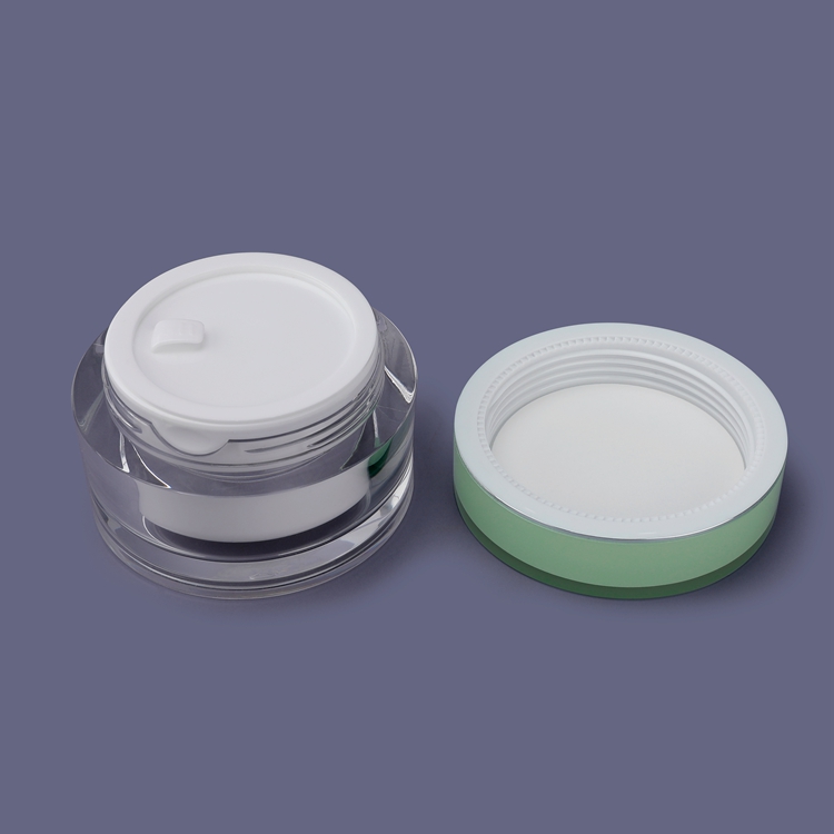 Professional Factory High-end Good Quality Free Sample Custom Printing And Color OEM ODM Sunscreen Eye Cream Serum Multipurpose Empty 50ml 30ml 15ml Acrylic Facial Cream Jar
