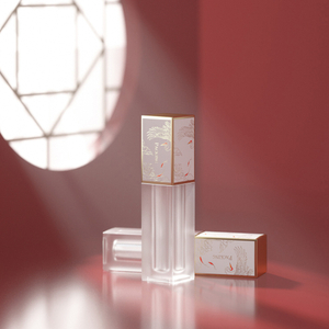4ml Empty Lip Gloss Bottle Private Label White Color Clear Custom Lip Gloss Tube
