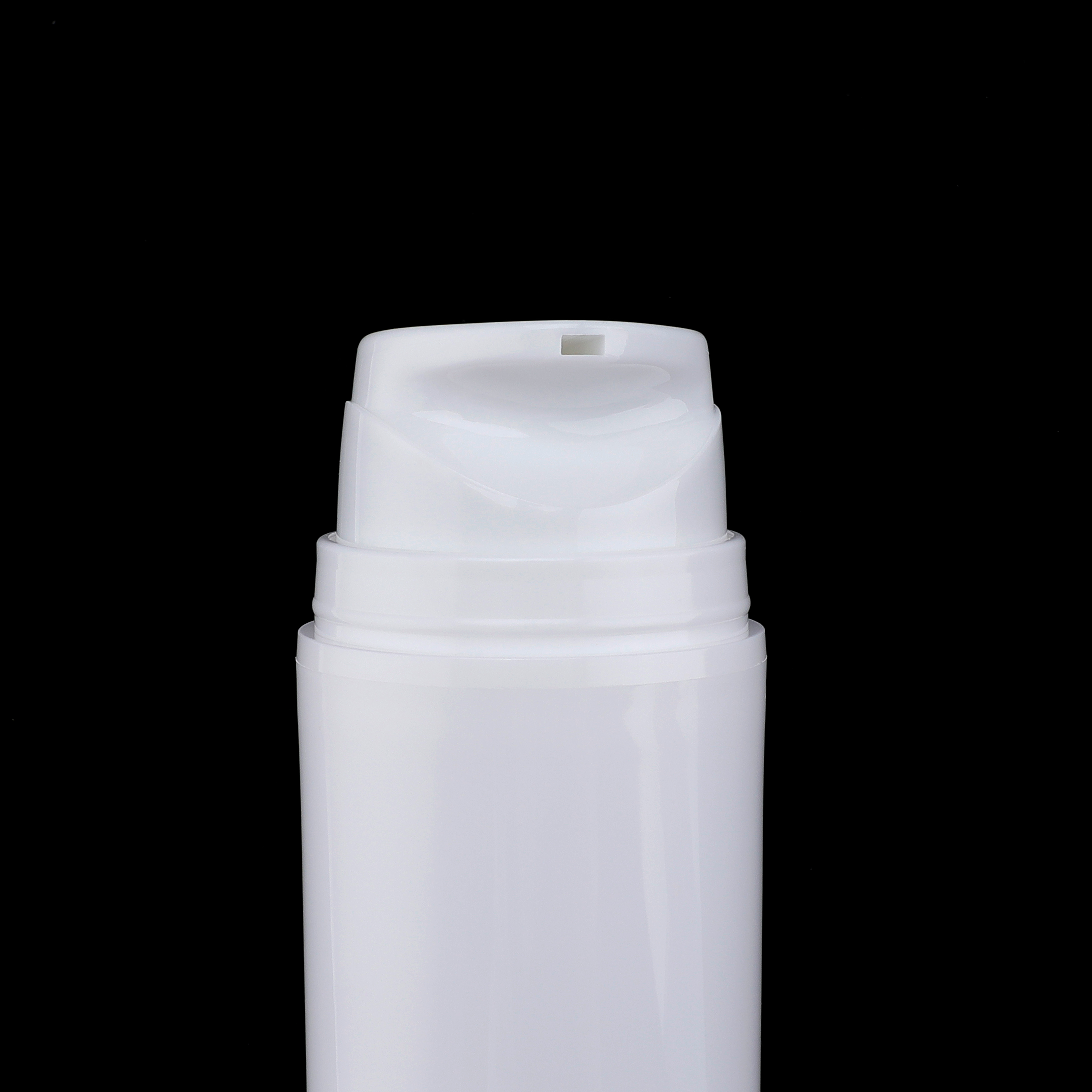 Airless 30ml 50ml 75ml PP PE Round Press Vacuum Bottles Cosmetic Packaging