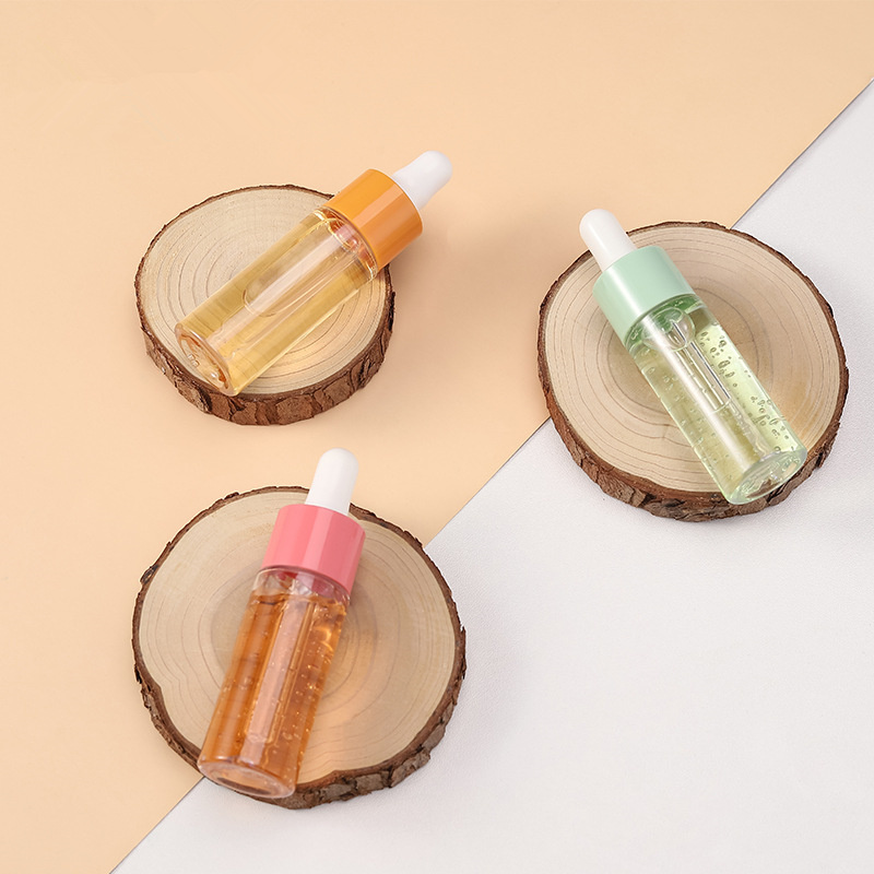 Refillable Liquid Cosmetic Packaging 20ml Multipurpose Frosted Matter Fragrance Essential Oil Skin Care Essence Lid Colorful Mini Empty Clear Dropper Glass Bottle