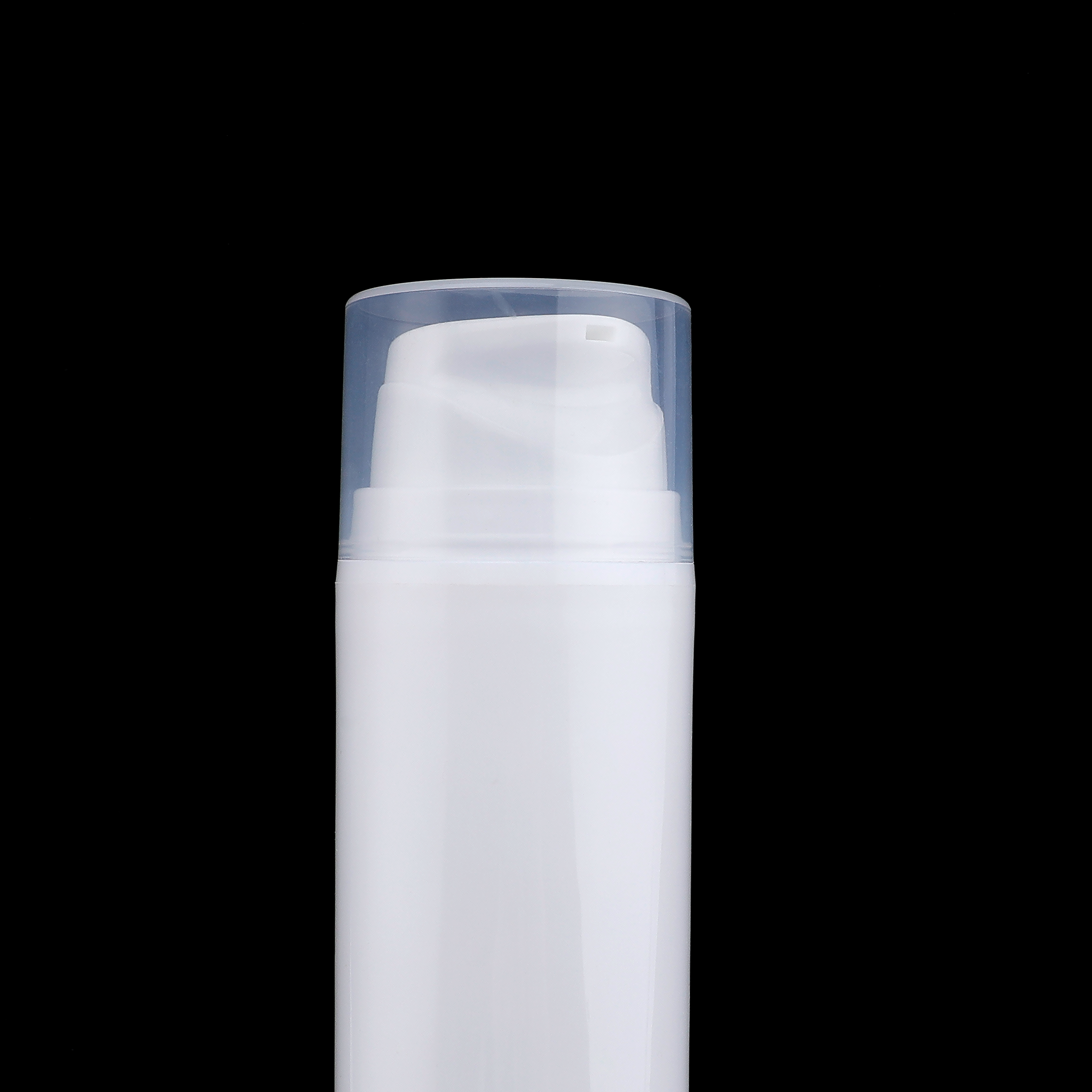 Airless 30ml 50ml 75ml PP PE Round Press Vacuum Bottles Cosmetic Packaging