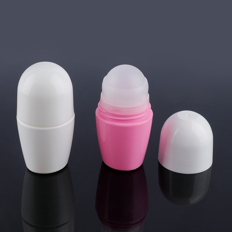High Quality Biodegradable Multifunctional Simplicity 50ml Ball Diamaeter 35.56 Custom Color Eye Cream Deodorant Essential Oil Antiperspirant Plastic Perfume Roller Ball Bottle